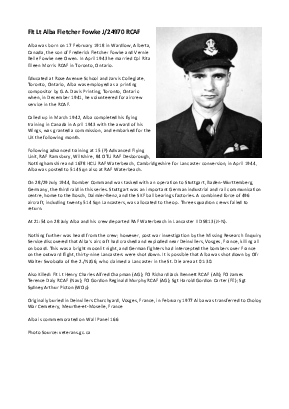 A preview of a PDF biography for Fowke, Alba Fletcher